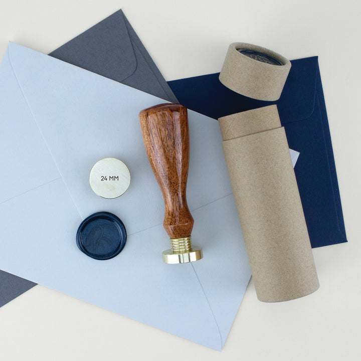 Kustom Haus - Wax Seal Stamp - Custom Word - 24 mm Circle