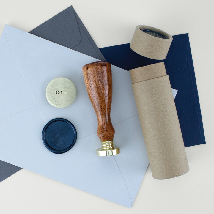 Kustom Haus - Wax Seal Stamp - Custom Word - 30 mm Circle