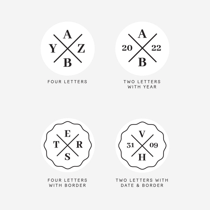 Kustom Haus Serif Quarters Wax Seal Layout Examples