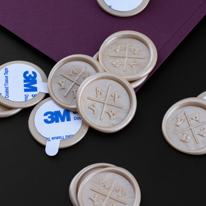 Self-Adhesive Wax Seals - Serif Quarters - Kustom Haus