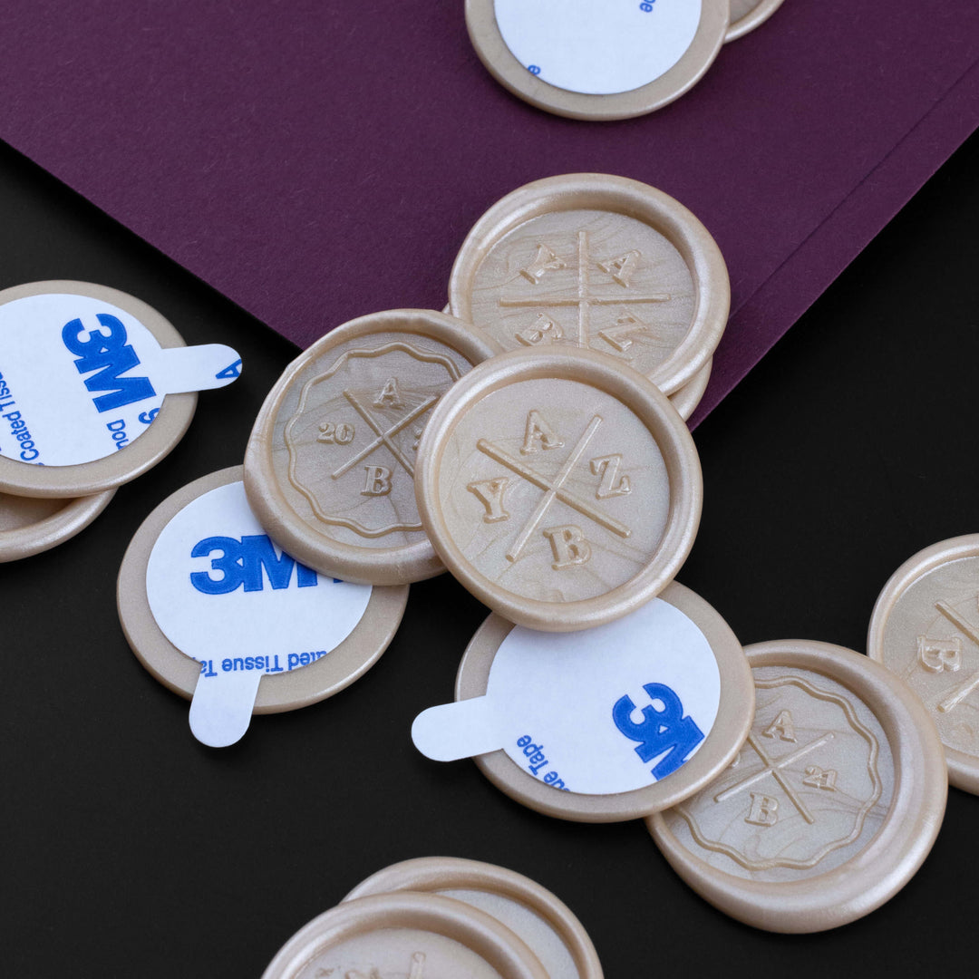 Self-Adhesive Wax Seals - Serif Quarters - Kustom Haus