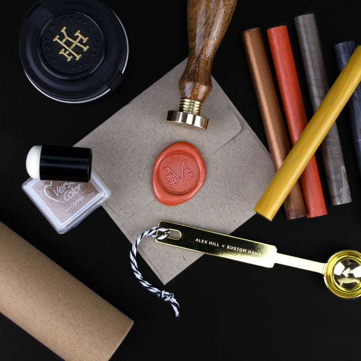 The Gift - Personalised Wax Seal Stamp Set - Kustom Haus