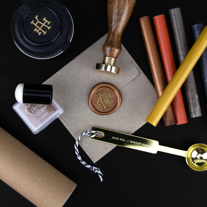 The Gift - Personalised Wax Seal Stamp Set - Kustom Haus