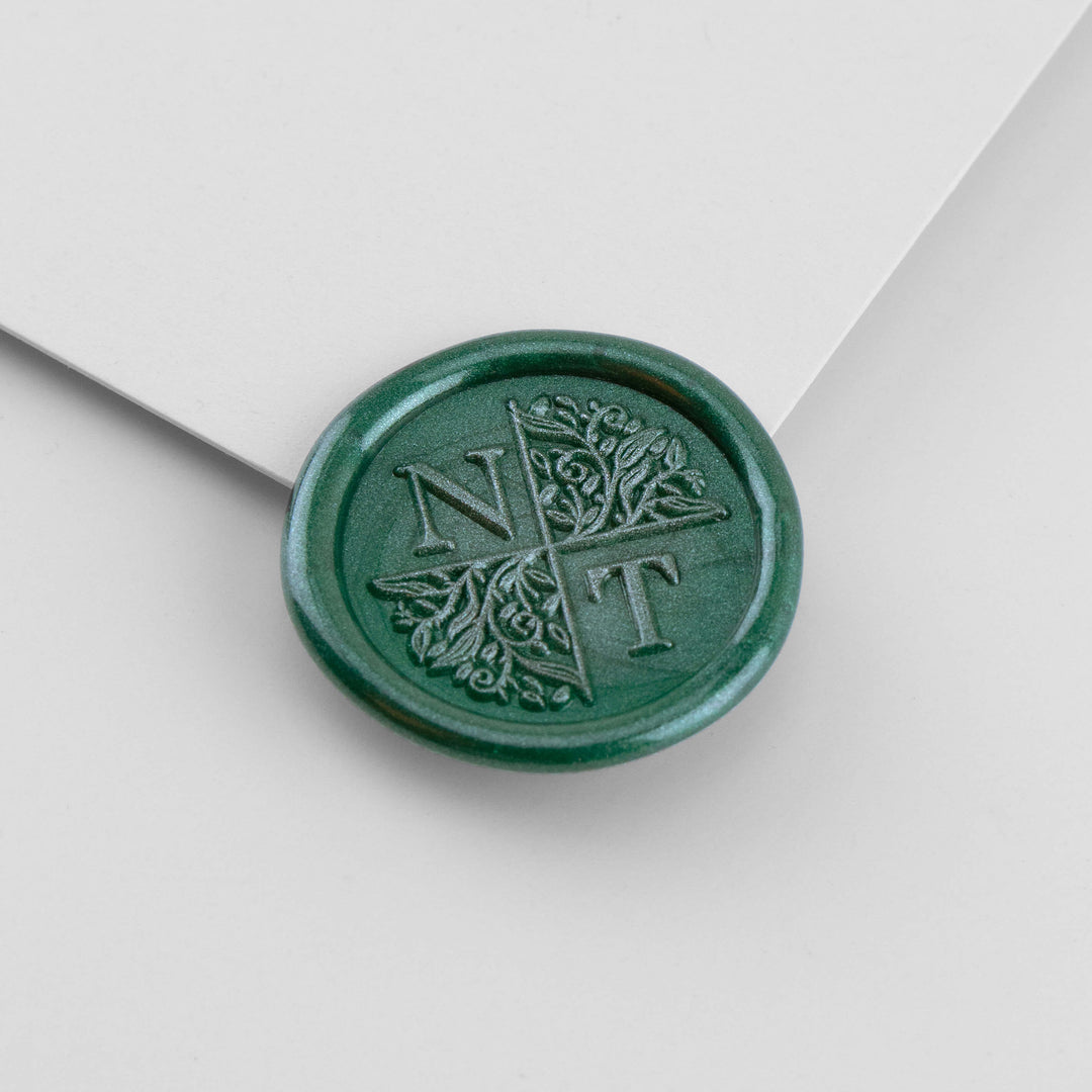 Wax Seal Stamp - Green Haus Monogram - Kustom Haus