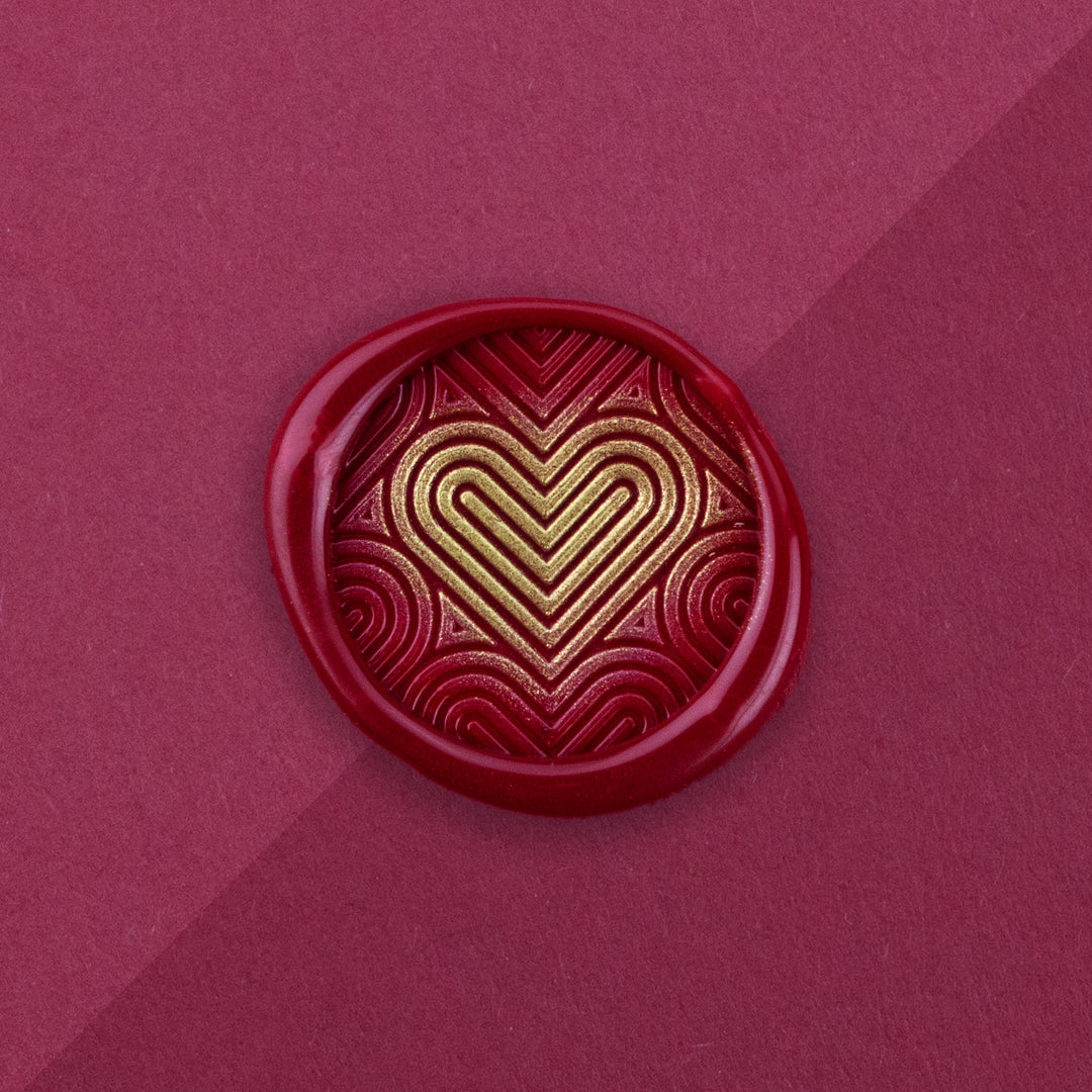 Wax Seal Stamp - Heart Vibes - Kustom Haus