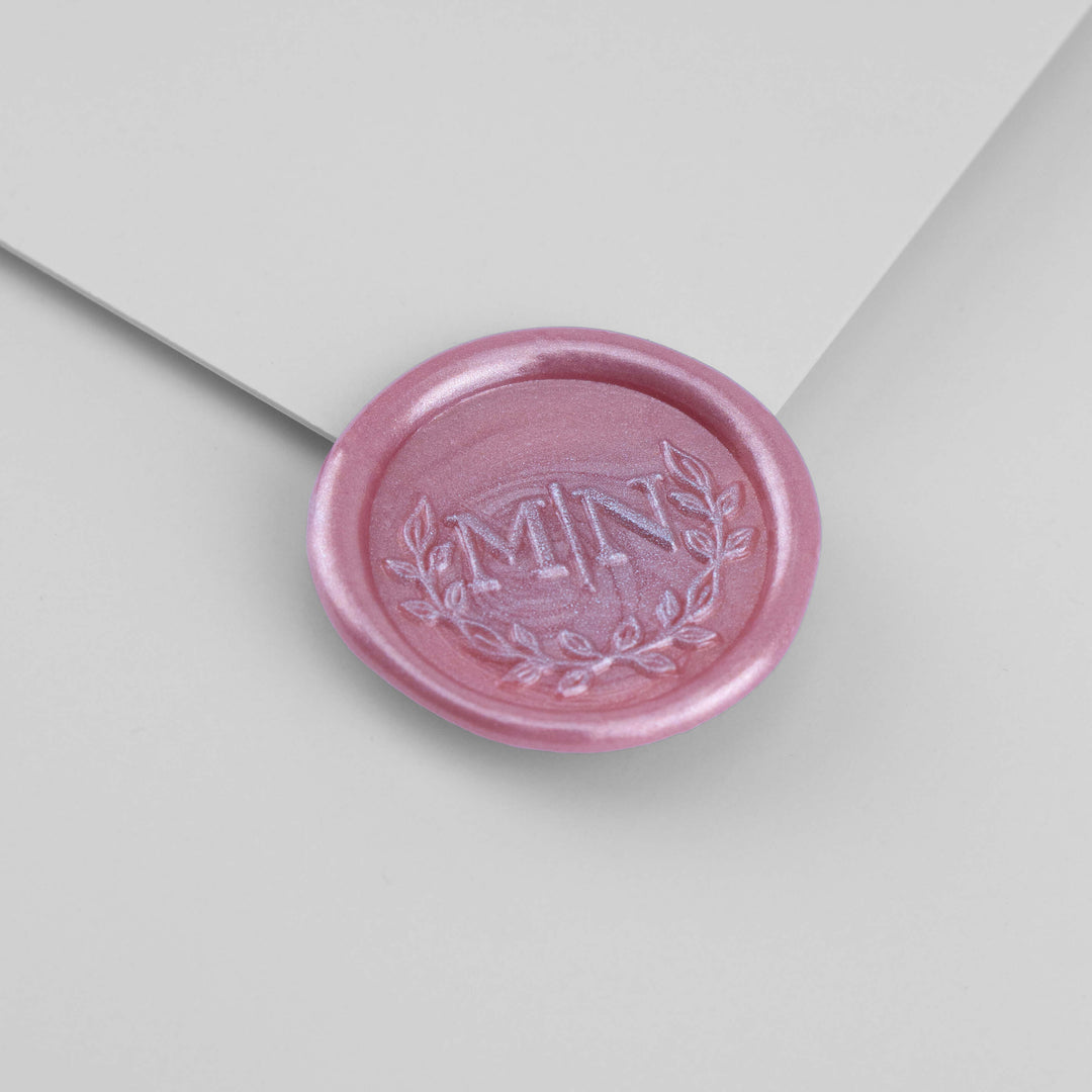 Wax Seal Stickers - Botanic Monogram