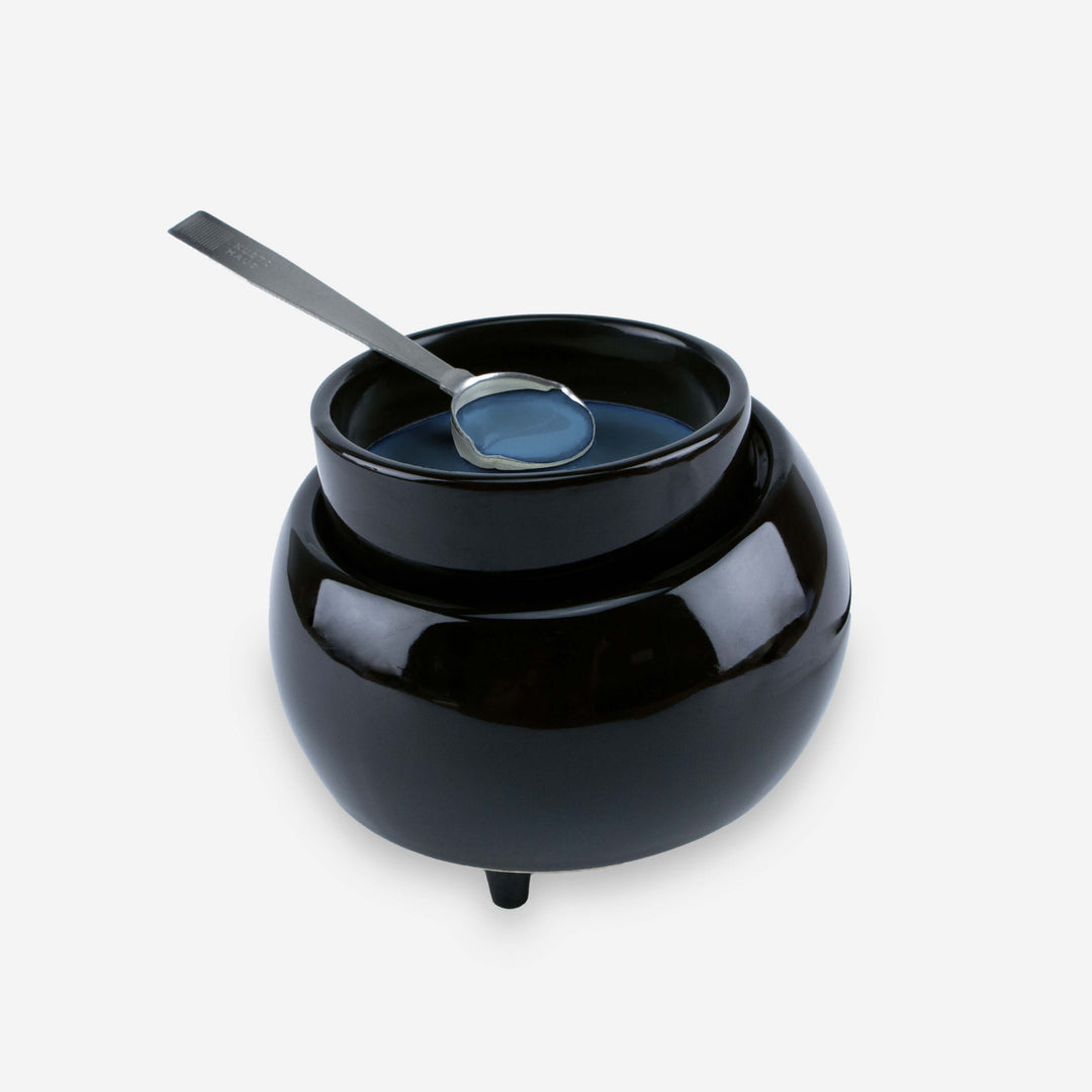 Kustom Haus Ceramic Wax Melting Pot for Wax Seals in Black