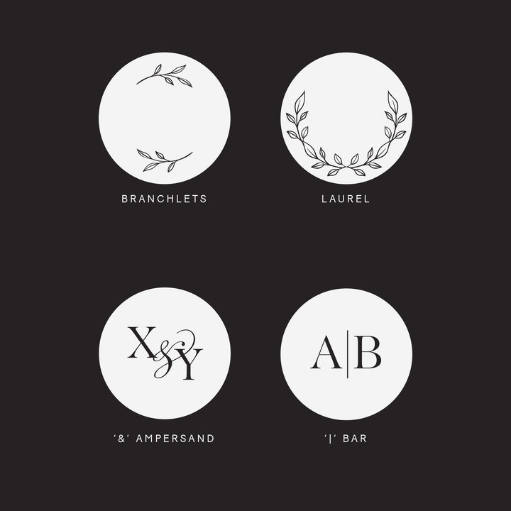 Wax Seal Stamp - Botanic Monogram - Kustom Haus