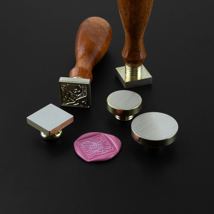 Kustom Haus - Wax Seal Stamp - Custom Design - Square, Circle and Diamond Wax Seals