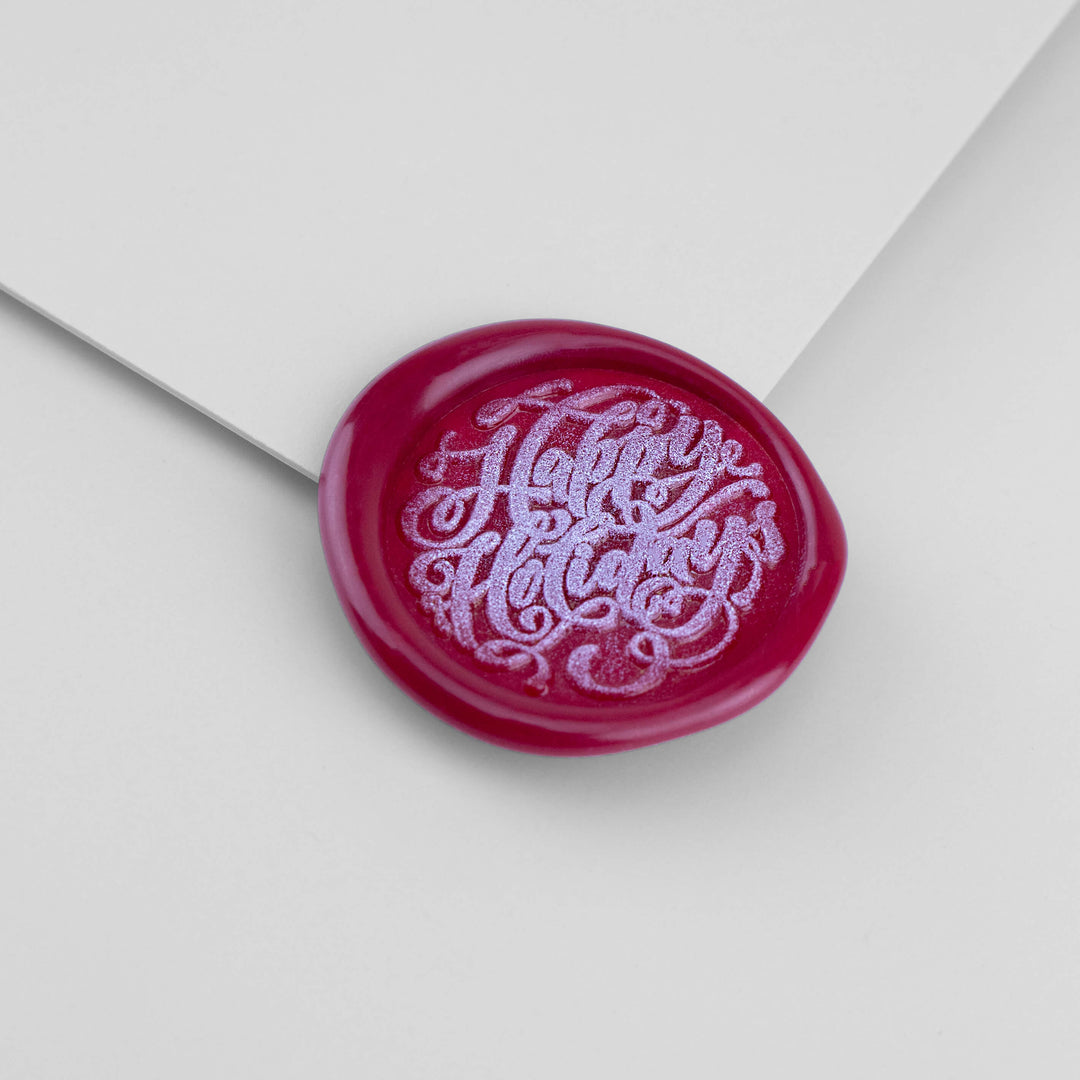 Kustom Haus - Wax Seal Stamp - Happy Holidays