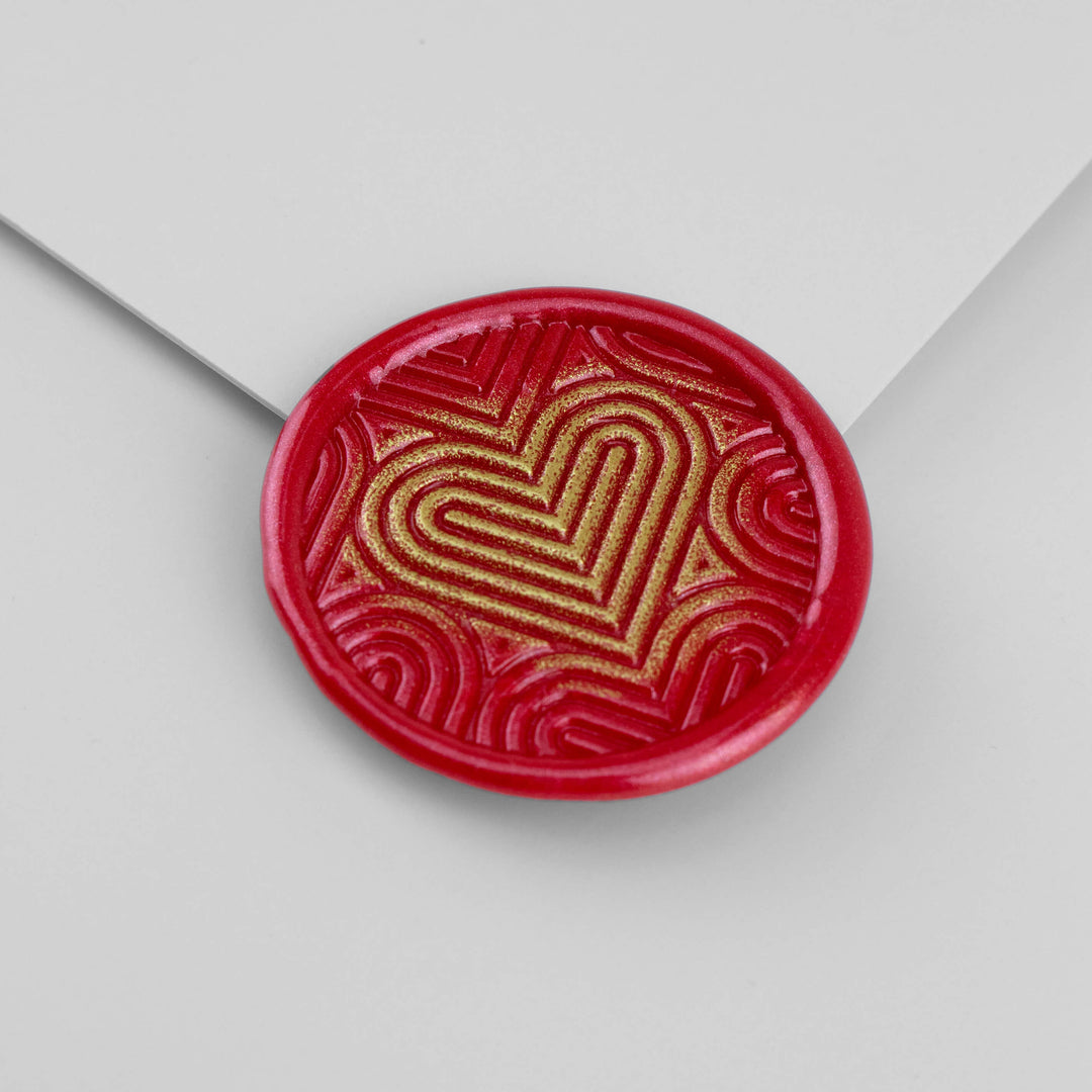 Kustom Haus - Wax Seal Stamp - Heart Vibes