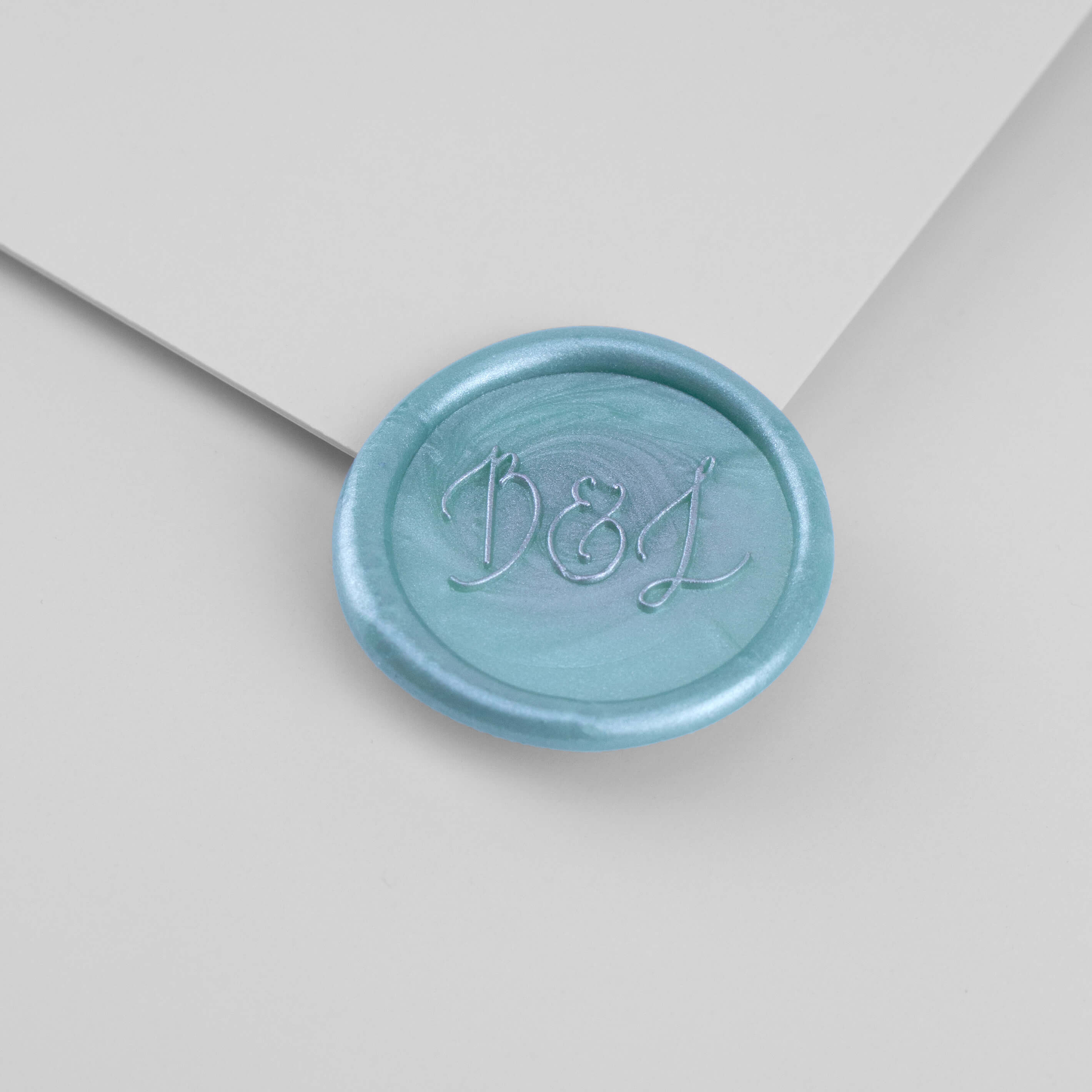 Kustom Haus - Wax Seal Stamp - Hitched Script - Two Initials