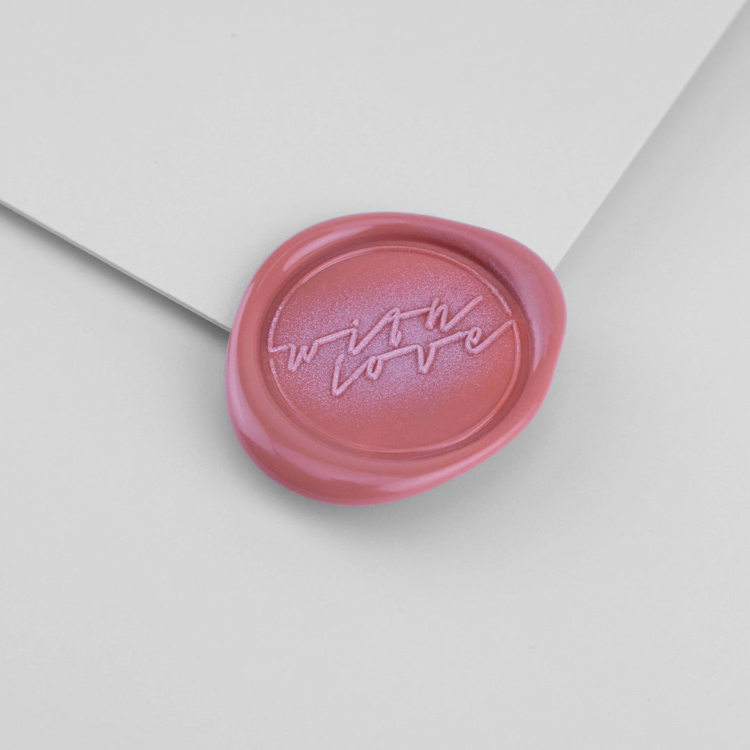 Kustom Haus - Wax Seal Stamp - Handwritten 'With Love'